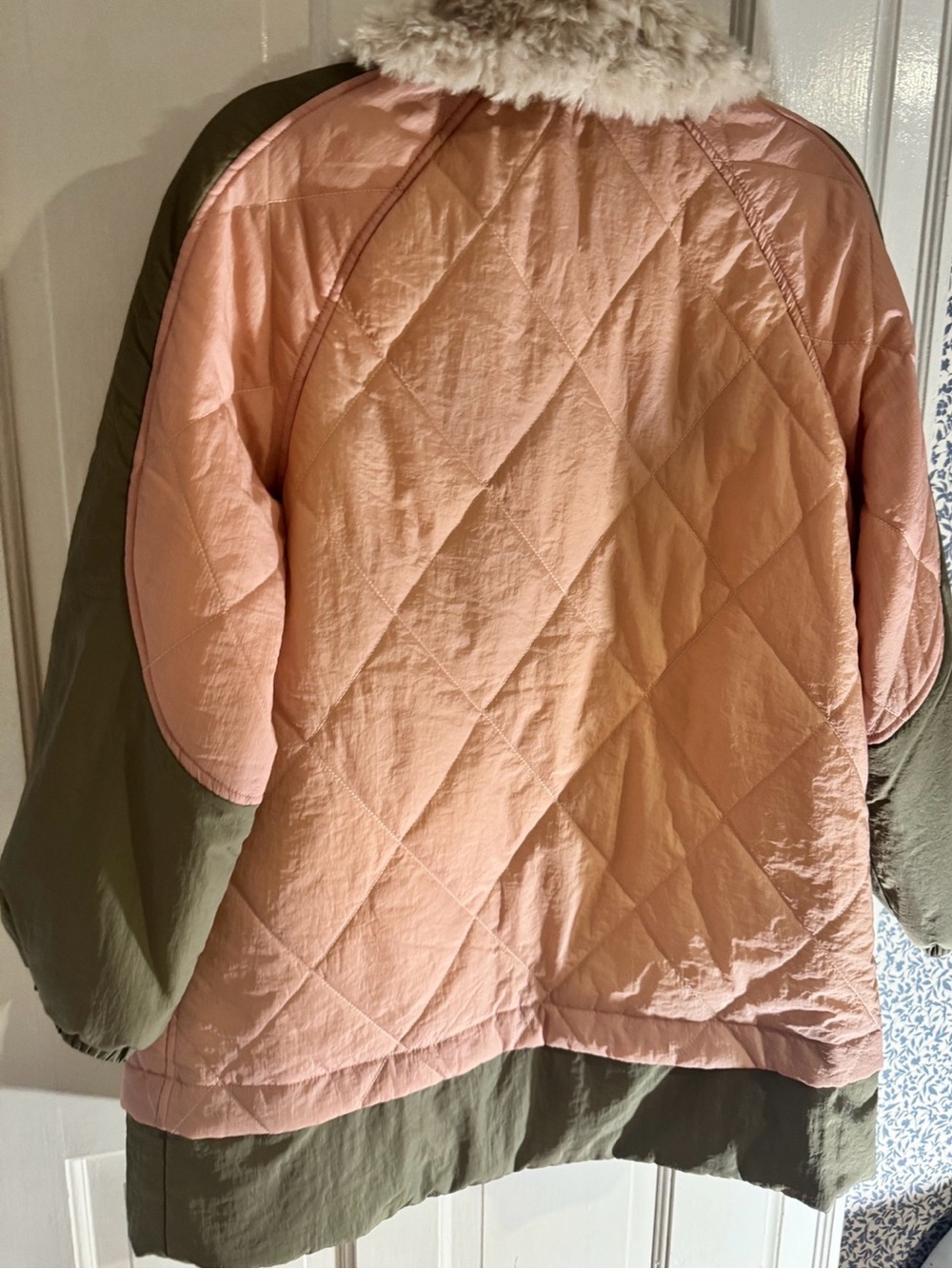 NWT Pilcro Sherpa Fleece Collar Quilted Liner Coat - Picture 8 of 9